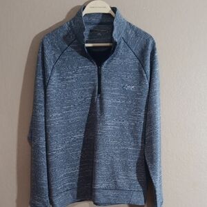 Greg Norman Collection Men's Marled Navy Quarter-Zip Sweater